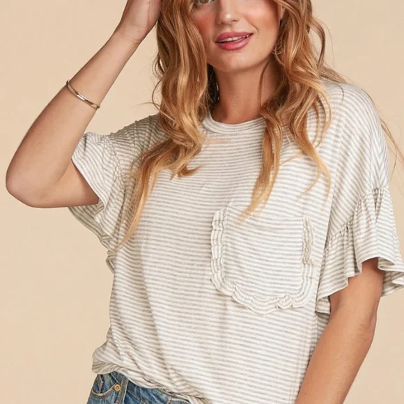 💜 New Super Cute Stripped Top - Picture 6 of 7